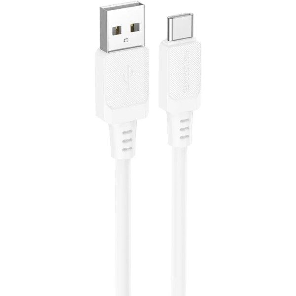 Фото - Кабель BOROFONE BX115 Lotto silicone charging data cable Type-C White (6941991119675)