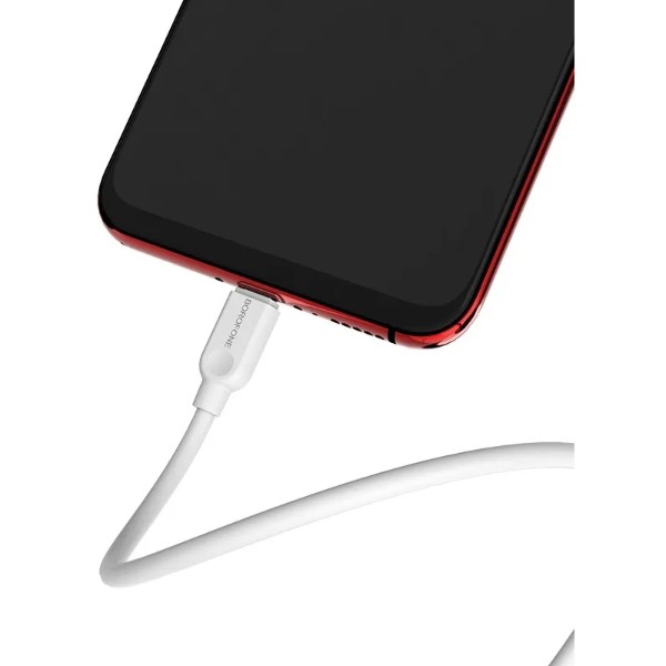 Фото - Кабель BOROFONE BX14 USB to Micro 2.4A, 2m White (6957531090014)