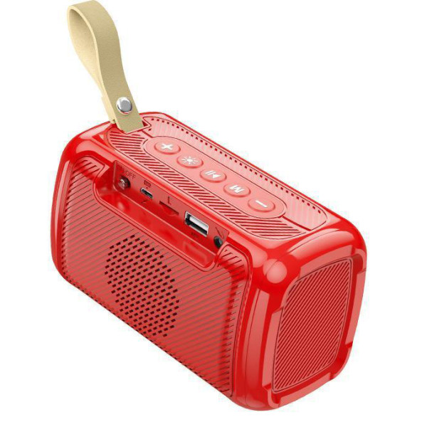 Фото - Портативна акустика BOROFONE BR17 Cool sports wireless speaker Red (6974443380750)