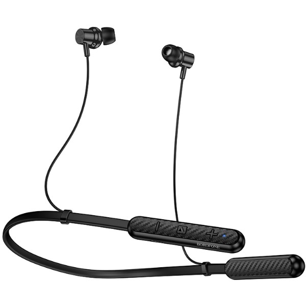 Фото - Наушники вкладыши беспроводные BOROFONE BE72 Sun neck hanging BT earphones Black (6941991124518)