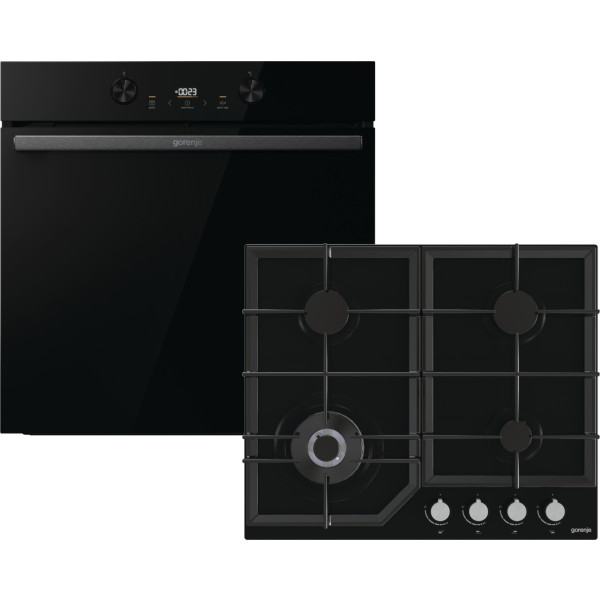 Фото - Комплект техніки Gorenje Духова шафа + Варильна поверхня Gorenje BOS 6737 E20FBG + GTW641KB