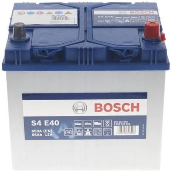 Фото - Автомобильный аккумулятор Bosch S4 12В 65А/час 650А R+ (0 092 S4E 400)