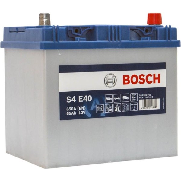 Фото - Автомобильный аккумулятор Bosch S4 12В 65А/час 650А R+ (0 092 S4E 400) Фото - Автомобильный аккумулятор Bosch S4 12В 65А/час 650А R+ (0 092 S4E 400)