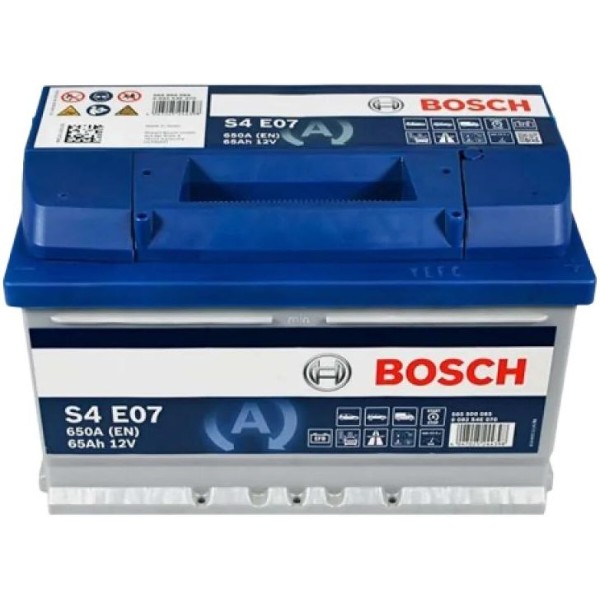 Фото - Автомобільний акумулятор Bosch S4 12В 65Аг 650А R+ (0 092 S4E 070)