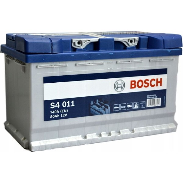 Фото - Автомобільний акумулятор Bosch S4 12В 80Аг 740А R+ (0 092 S40 110)