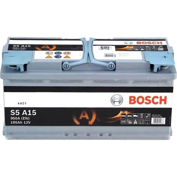 Фото - Автомобильный аккумулятор Bosch S5 AGM 12В 105Аг 950А R+ (0 092 S5A 150)