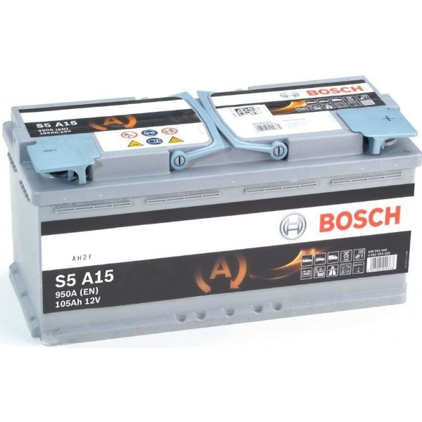 Фото - Автомобильный аккумулятор Bosch S5 AGM 12В 105Аг 950А R+ (0 092 S5A 150)
