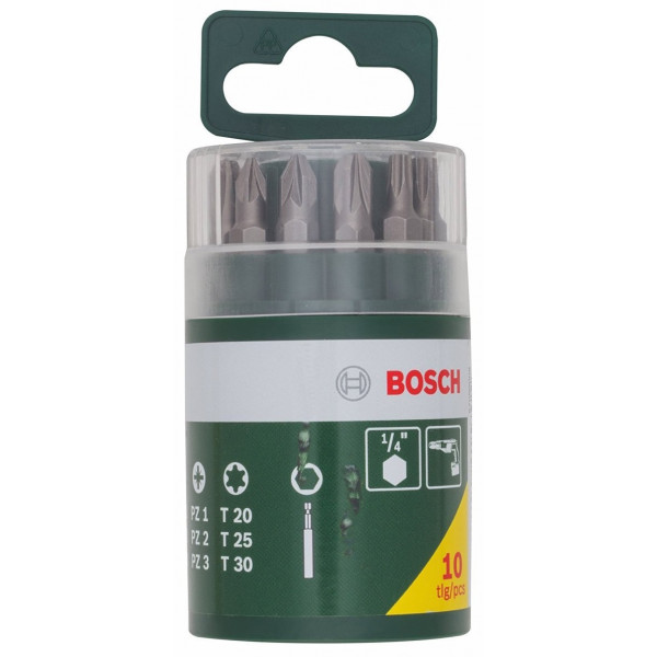 Фото - Біта для викрутки Bosch 2.607.019.452 9 шт. + Універсальний тримач