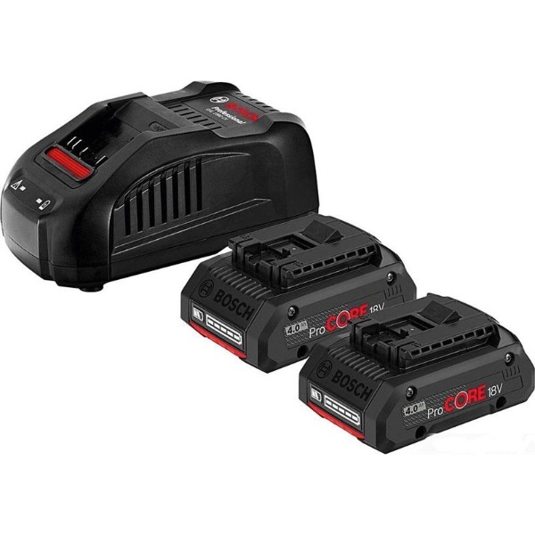 Фото - Аккумулятор для электроинструментов Bosch 2хProCORE18V 4.0Ah + ЗУ (1.600.A01.6GF)