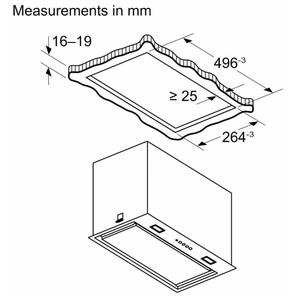 Фото - Витяжка вбудована Bosch DLN56AC60