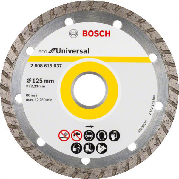 Фото - Диск шліфувальний по каменю Bosch ECO Univ.Turbo 125-22.23 (2.608.615.037) Фото - Диск шліфувальний по каменю Bosch ECO Univ.Turbo 125-22.23 (2.608.615.037)