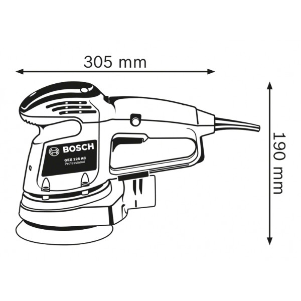 Фото - Ексцентрикова шліфовальна машина Bosch GEX 34-125 (0.601.372.300)