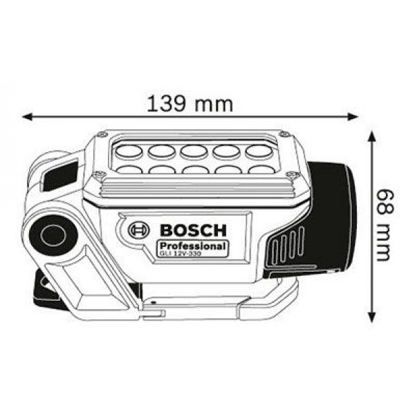 Фото - Ліхтар акумуляторний Bosch GLI 12V-LI без акб і зу (0.601.4A0.000)