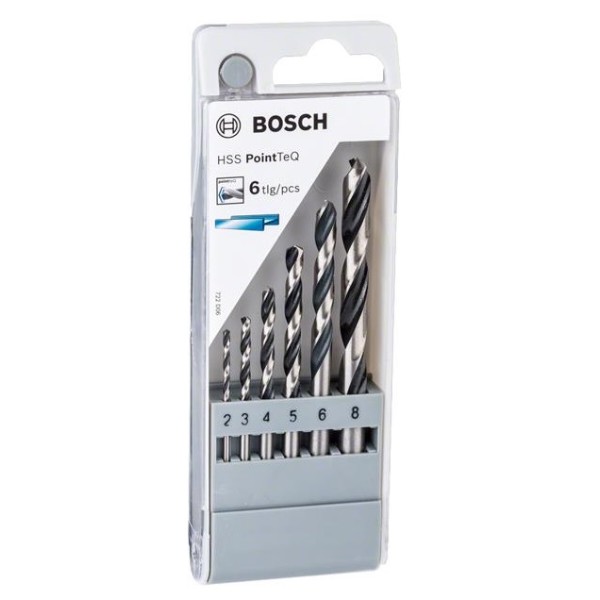 Фото - Набір свердел Bosch HSS PointTeQ 6 шт. (2.608.577.346)