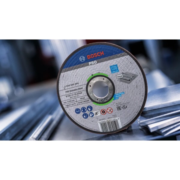 Фото - Круг відрізний по металу Bosch Professional 125x2x22.23 мм (2.608.600.094)