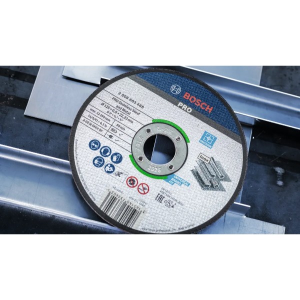 Фото - Круг відрізний по металу Bosch Professional 125x0.8x22.23 мм (2.608.603.488)