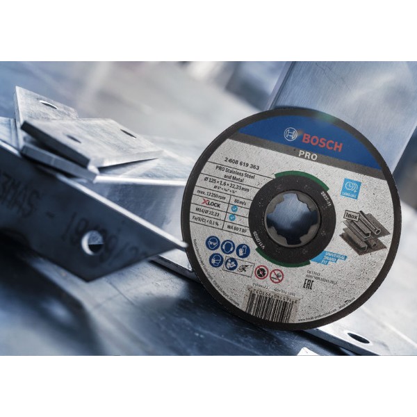 Фото - Круг відрізний по металу Bosch Professional X-Lock 115х1.6 мм (2.608.619.362)