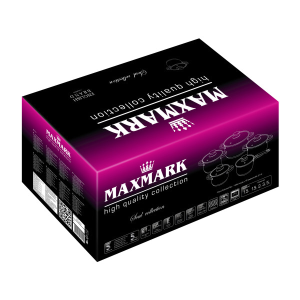 Фото - Набір посуду Maxmark MK-3710 10 пр. (MK-3710)
