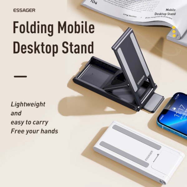 Фото - Підставка для мобільного пристрою Essager Moonlight Box Desk Stand Black (EZJZM-YGBH01-Z)