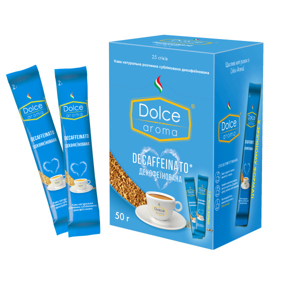 Фото - Кава розчинна Dolce Aroma стік 2 г упаковка по 25 шт. (4820093485227)