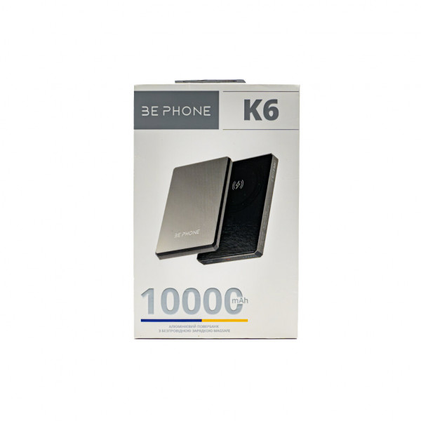 Фото - Батарея мобільна Be Phone K6 10000 mAh MagSafe Black 15W (BP-K6-BK)