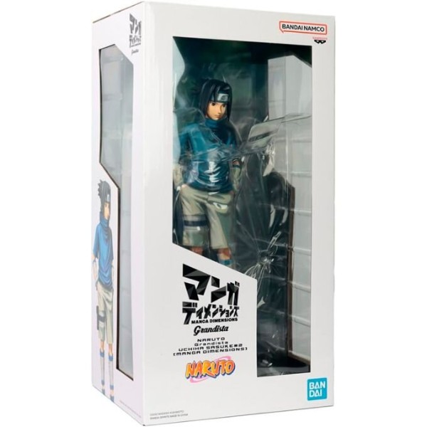 Фото - Коллекционная фигурка Banpresto Naruto Shippuden Uchiha Sasuke 2 - Grandista Manga Dimensions (BP19193)