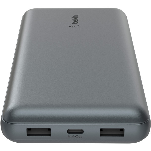 Фото - Батарея мобільна Belkin 10000мА·год, 15Вт, 2хUSB-A/USB-C Gray (BPB011BTGY)