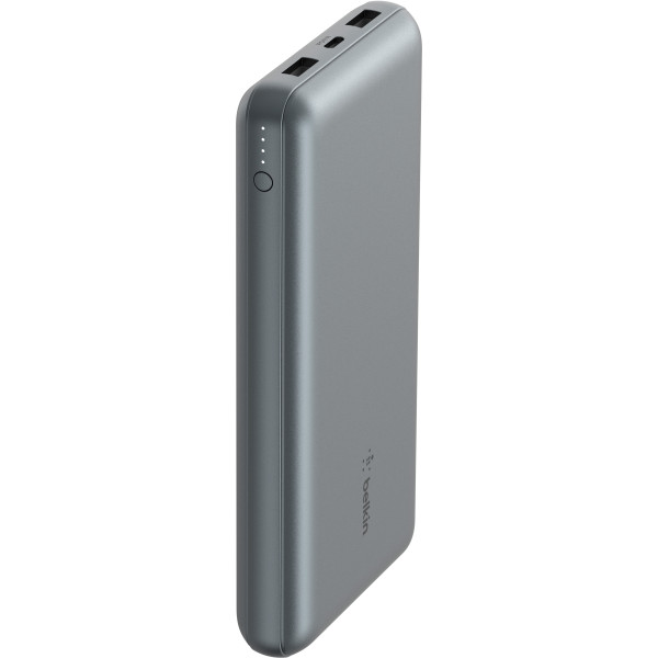 Фото - Батарея мобільна Belkin 10000мА·год, 15Вт, 2хUSB-A/USB-C Gray (BPB011BTGY)