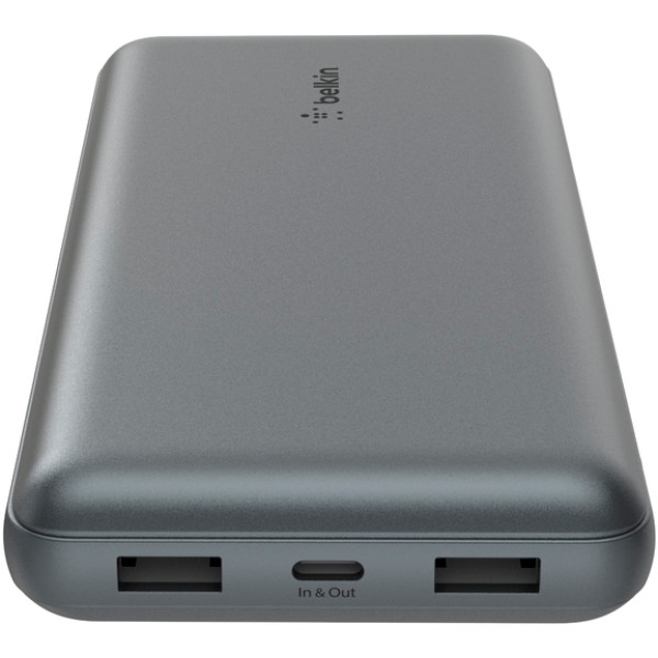 Фото - Батарея мобільна Belkin 20000мА·год, 15Вт, 2хUSB-A/USB-C Gray (BPB012BTGY)
