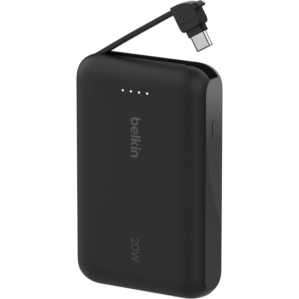Фото - Батарея мобільна Belkin 10000мА·год, 20Вт +USB-C Black (BPB021HQBK)
