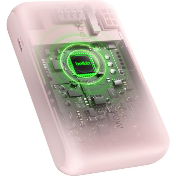 Фото - Батарея мобільна Belkin 10000мА·год, 20Вт  USB-C Pink (BPB021HQPK)