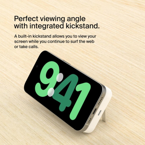 Фото - Батарея мобільна Belkin 8000мА·год, 15Вт, MagSafe Qi2 White (BPD007BTWH)