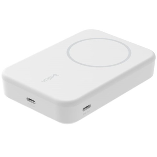Фото - Батарея мобільна Belkin 8000мА·год, 15Вт, MagSafe Qi2 White (BPD007BTWH)