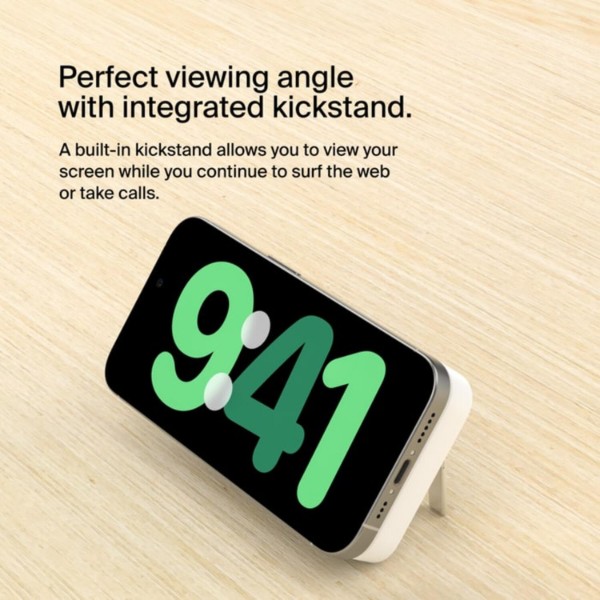Фото - Батарея мобільна Belkin 10000мА·год, 15Вт, MagSafe Qi2 White (BPD008BTWH)