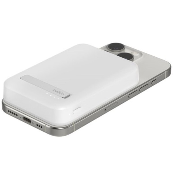 Фото - Батарея мобільна Belkin 10000мА·год, 15Вт, MagSafe Qi2 White (BPD008BTWH)