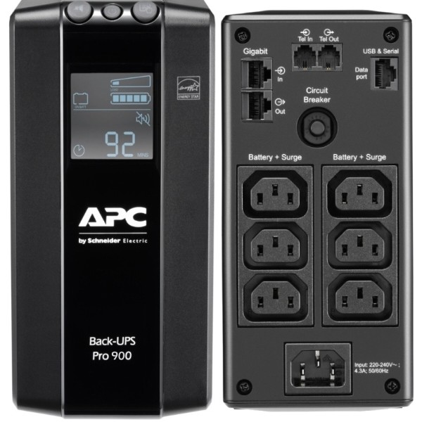Фото - Джерело безперебійного живлення APC Back UPS Pro BR 900VA LCD (BR900MI)