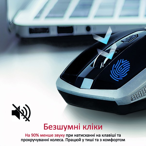 Фото - Миша бездротова Promate Breeze.Silver