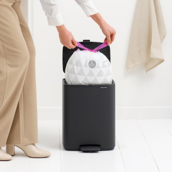 Фото - Бак для сміття з педаллю Brabantia 12 л сірий (238086)