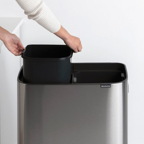 Фото - Бак для сміття Brabantia Bo Touch Bin Hi 2х30 л 130649