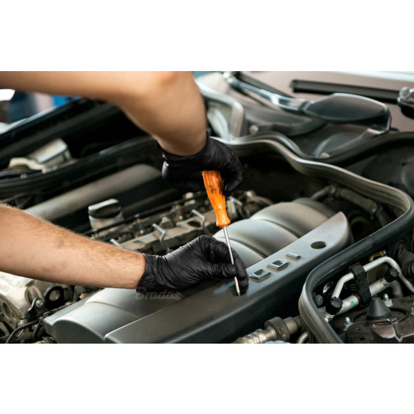 Фото - Рукавички нітрілові BRADAS DIAMOND розмір XL 9-10 чорний (RWJNDBC10)