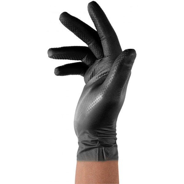 Фото - Рукавички нітрілові BRADAS DIAMOND розмір XL 9-10 чорний (RWJNDBC10)