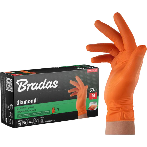 Фото - Рукавички нітрілові BRADAS DIAMOND XXL (RWJNDOR11) Фото - Рукавички нітрілові BRADAS DIAMOND XXL (RWJNDOR11)