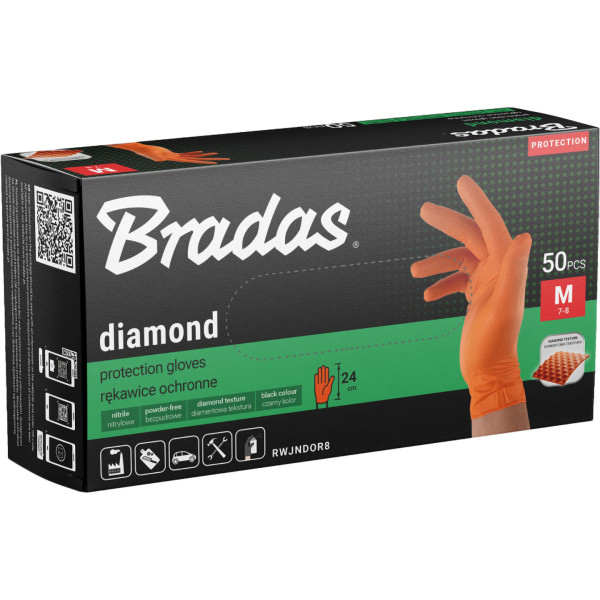 Фото - Рукавички нітрілові BRADAS DIAMOND XXL (RWJNDOR11)