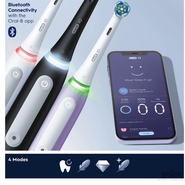 Фото - Зубна щітка електрична Oral-B Braun iO Серія 4 Лаванда (4210201437925)