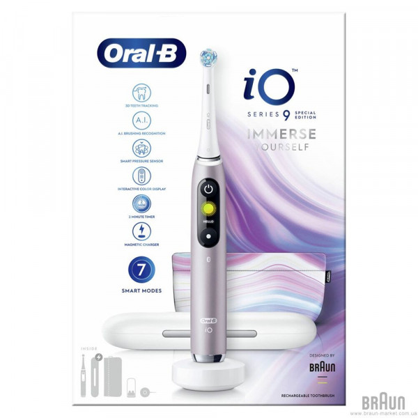 Фото - Зубная щетка электрическая Oral-B Braun iO Series 9 Special Edition Rose Quartz + Gift