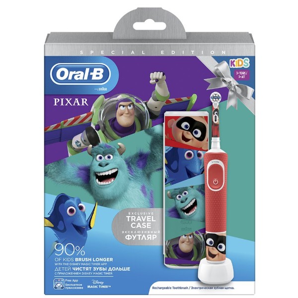 Фото - Зубная щетка электрическая Braun D100.413.2KX Pixar + Чехол