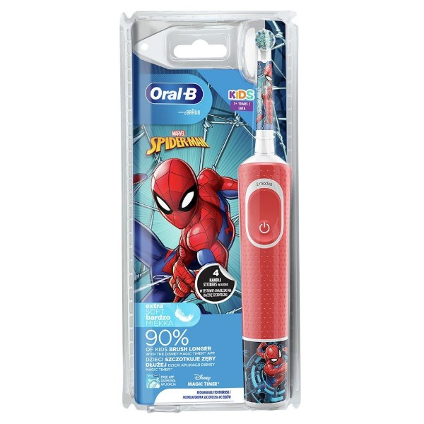 Фото - Зубная щетка электрическая Braun Oral-B (3+лет) D100.413.2K Spiderman типа 3710