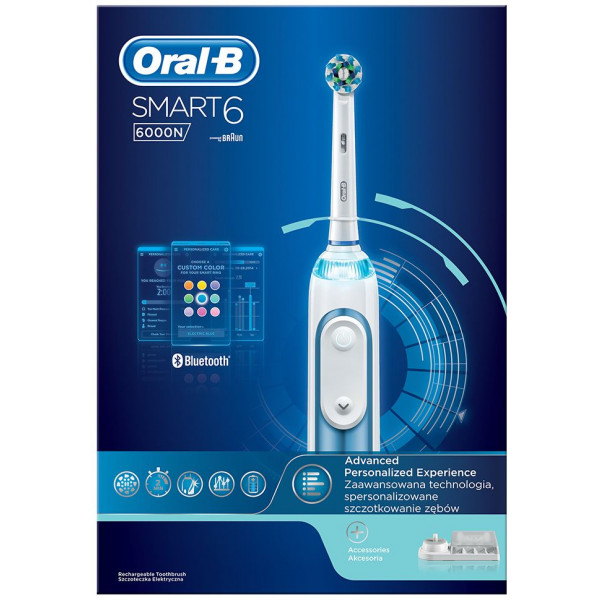 Фото - Зубна щітка електрична Oral-B Braun Smart 6 6000n D 700.535.5XP CR (00000020887)