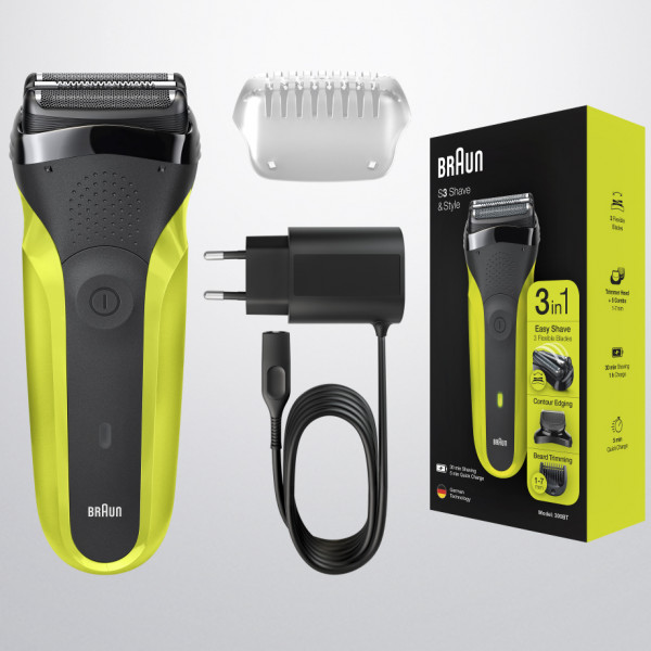Фото - Бритва Braun Series 3 300BT Black/Green
