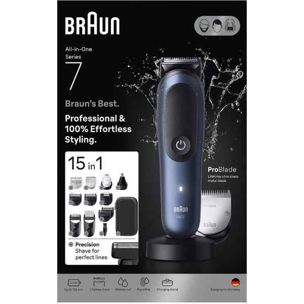 Фото - Триммер универсальный Braun All-in-One Series 7 AIO7580 тип 5807+зарядная станция+органайзер